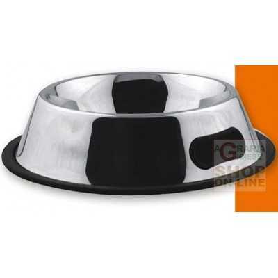 PET TRIBE BOWL IN NON-SLIP STEEL SIZE 6 CM. 25
