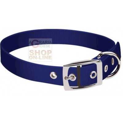 PET TRIBE COLLARE PER CANI IN NYLON CON FORI CM. 1,5 BLU 