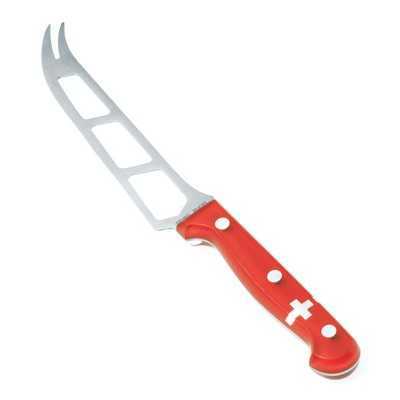 MOHA CHEESE KNIFE WITH RED ACRYLIC HANDLE