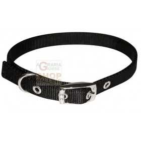 PET TRIBE COLLAR FOR DOGS IN NYLON WITH HOLES CM. 2.5 BLACK