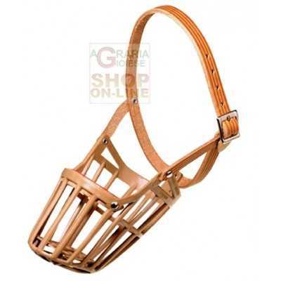 PET TRIBE MUZZLE FOR DOGS WITH REMOVABLE LEATHER CAGE MIS. 7