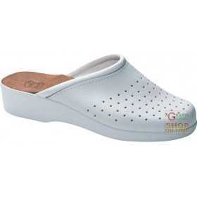 PIANELLA PERFORATED LEATHER POLYURETHANE SOLE WHITE COLOR TG 35