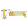 PIASTRA ANGOLARE A GIUNZIONE ANGOLARE ART.754 MM. 50X300X45 