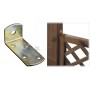 PIASTRA ANGOLARE IN ACCIAIO ART.732 MM. 30 X 30 X 70 
