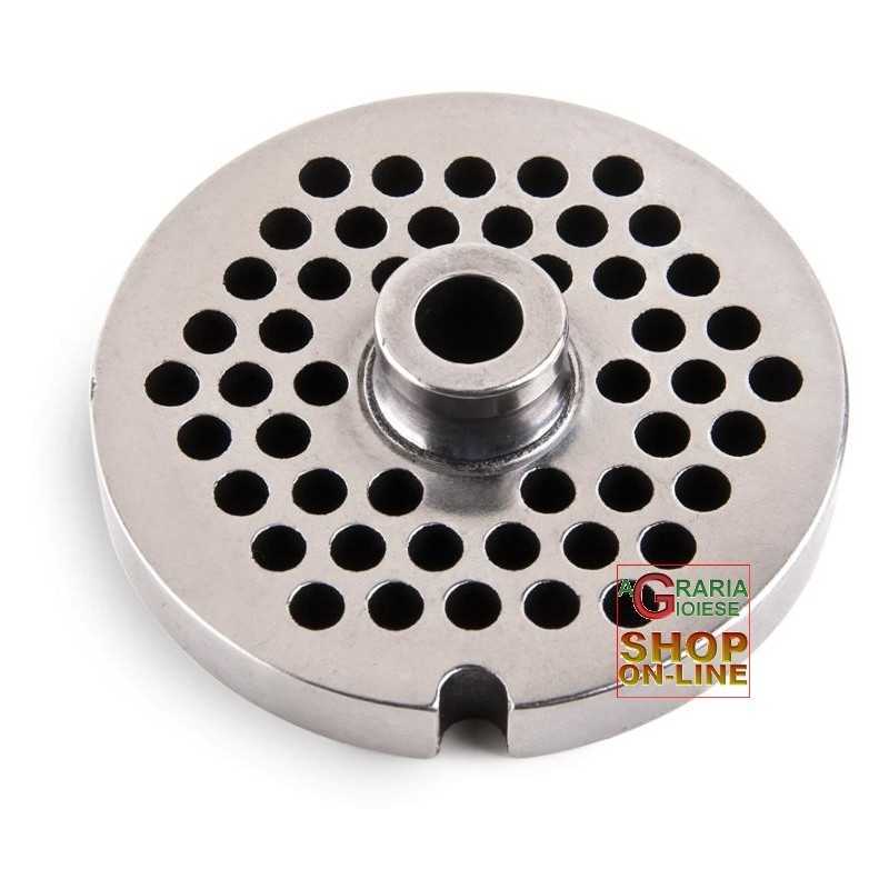 Piastra in acciaio inox n. 5 per tritacarne con disco
