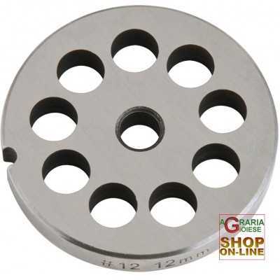 STAINLESS STEEL PLATE FOR MEAT MINCER 12 HOLE 12