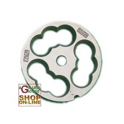 STAINLESS STEEL PLATE FOR MEAT MINCER 12 COUNTERSUNK