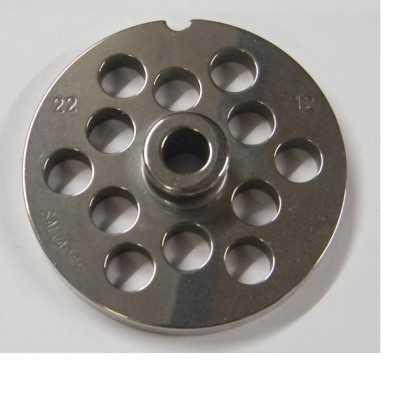 STAINLESS STEEL PLATE FOR MEAT MINCER 22 HOLE 12