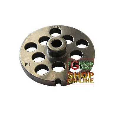 STAINLESS STEEL PLATE FOR MEAT MINCER 8 HOLE 14