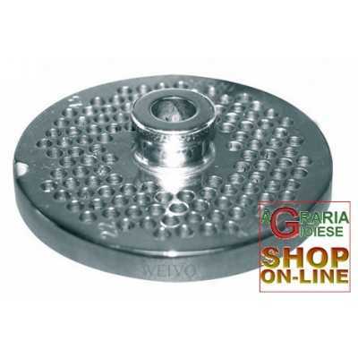 PIASTRA IN ACCIAIO INOX PER TRITACARNE 8 FORO 4,5 