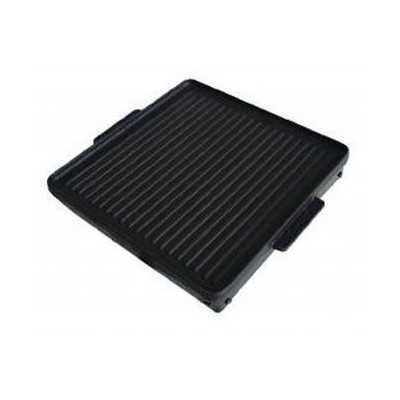 SMOOTH AND STRIPED NON-STICK TEFLON COATED CAST IRON PLATE CM.