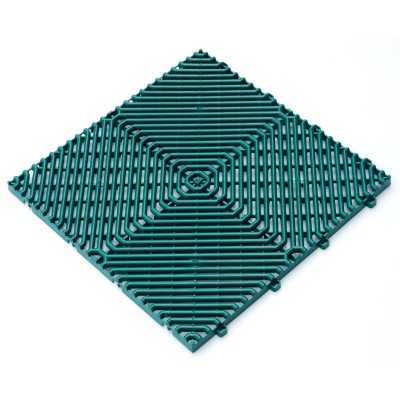 RHOMBUS NON-SLIP TILE FOR LAWN GARDEN SWIMMING POOL GREEN