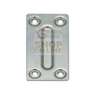 GALVANIZED RECTANGULAR PLATE CM.3,5X7