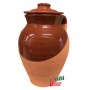 PIGNATA IN TERRACOTTA WITH 2 HANDLES AND LID cm. 15x20h.