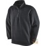 100% POLYESTER FLEECE WITH MOCK NECK COLOR BLACK TG S XXL