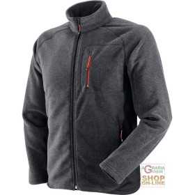 POLYESTER FLEECE WITH ZIP UP TO THE BOTTOM ANTHRACITE GRAY