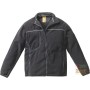 POLYESTER FLEECE WITH ZIP TO THE BOTTOM BLACK COLOR TG S XXL