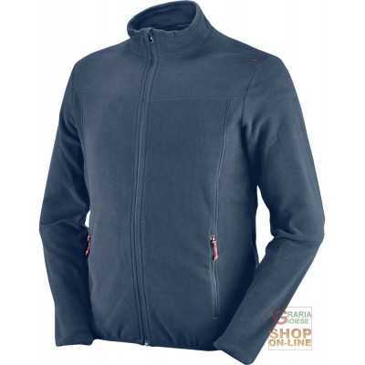 POLYESTER FLEECE WITH ZIPPER AT THE BOTTOM MICRO-FLEECE BLUE