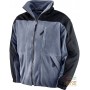 POLYESTER FLEECE WITH ZIP UP TO THE BOTTOM BICOLOR BLUE BLACK