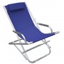 PLAYA SEDIA SDRAIO IN ALLUMINIO COLORE BLU 