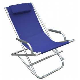 PLAYA DECK CHAIR IN ALUMINUM COLOR BLUE