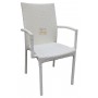 POLIRATTAN ARMCHAIR mod. MAFALDA BEIGE WITHOUT CUSHION