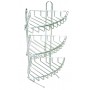 CORNER UNIT WITH THREE SHELVES IN CHROME STEEL HEIGHT CM. 45