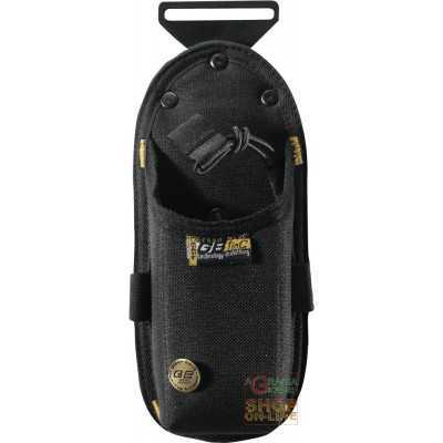 LARGE MOBILE PHONE HOLDER IN BLACK OXFORD FABRIC