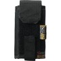 SMALL MOBILE PHONE CASE IN BLACK OXFORD FABRIC