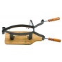 STEEL HAM HOLDER WITH WOODEN BASE