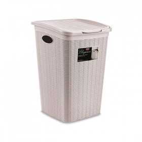 Elegance Laundry Basket In Powder Plastic lt. 50