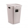 Elegance Laundry Basket In Powder Plastic lt. 50