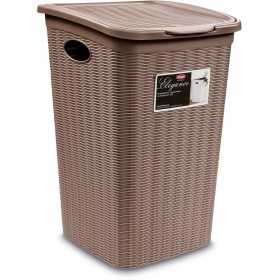 Portabiancheria Elegance In Plastica Tortora lt. 50 