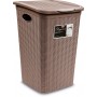 Elegance Laundry Basket In Tortora Plastic lt. 50