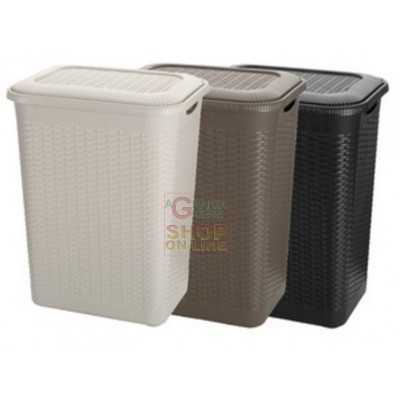 RATTAN RESIN LAUNDRY RACK LT. 50 CM. 43 X 32 X 55H.