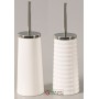 BATHROOM MUSHROOM HOLDER IN CERAMIC AND CHROMED METAL SPLASH