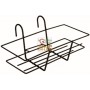VASE HOLDER IN RECTANGULAR BLACK PLASTIC IRON CM. 50