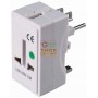 UNIVERSAL TRAVEL ADAPTER SOCKET 10A 2P WITH T