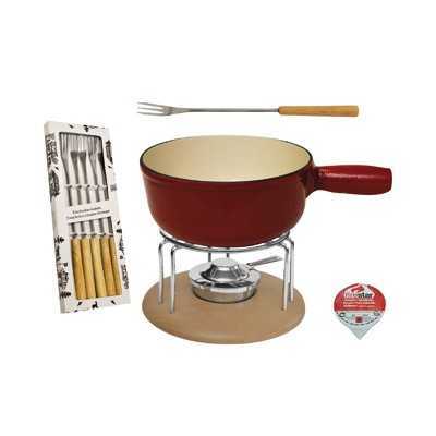 MOHA SET FOR CHEESE FONDUE PZ 9 RED / NATURE HC 26810