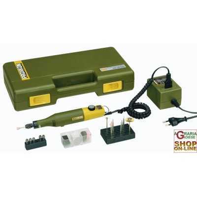 PROXXON 28515 DRILL COMPLETE WITH TRANSFORMER AND 34 TOOLS