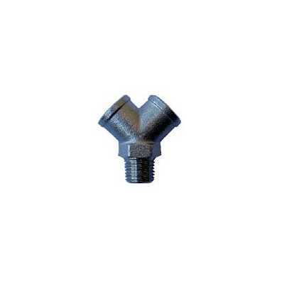 3/8 M - M- F THREADED AY FITTING