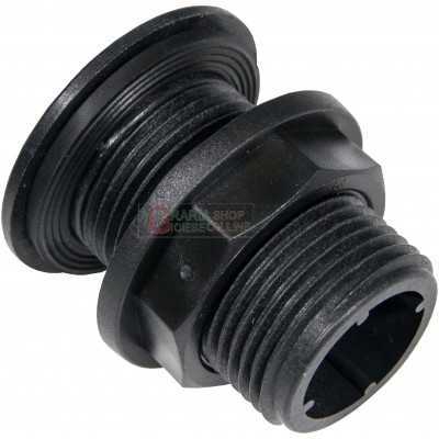 STRAIGHT THREADED NYLON FITTING FOR 2 INCH TANK.