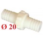 RACCORDO NYLON GR. 20 GIUNTATUBI 3 PZ. 