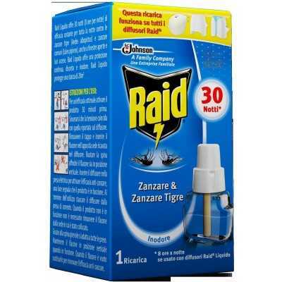 RAID LIQUID REFILL 30 NIGHTS AGAINST MOSQUITOES AND TIGER