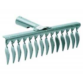 GALVANIZED AERATOR RAKE WITH 16 TEETH TO VENT THE LAWN