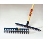 RASTRELLO PROFESSIONALE IN ACCIAIO VERNICIATO PESANTE 18 DENTI