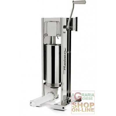 REBER VERTICAL STAINLESS STEEL SAUSAGE FILLER 2 SPEED KG. 5
