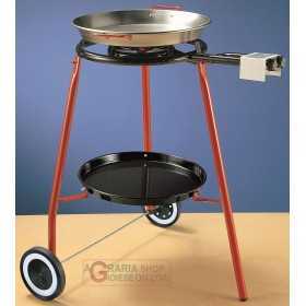 REBER KIT PAELLA CM. 42 INCLUDING THREE-FEET SUPPORT STOVE WITH