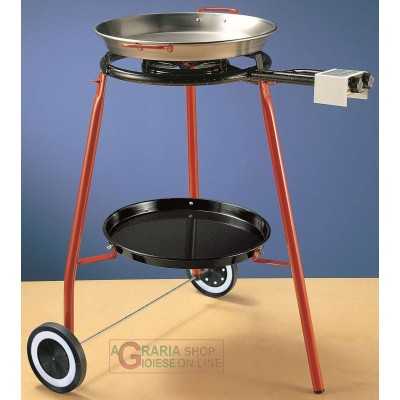 REBER KIT PAELLA CM. 42 INCLUDING THREE-FEET SUPPORT STOVE WITH